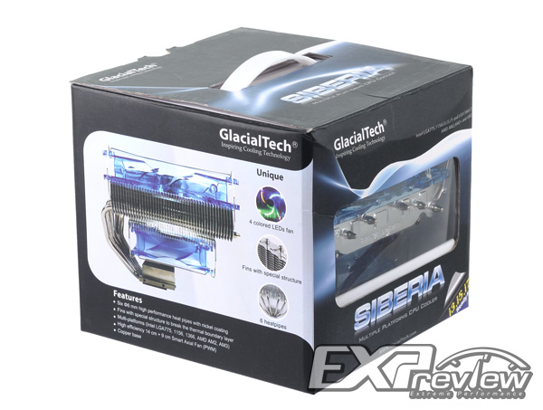 Glacialtech Siberia – chladič s dvěma větráky a šesti heat-pipe