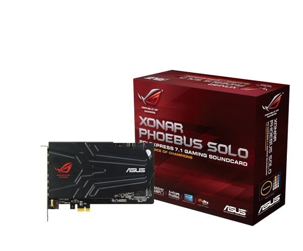 Nová ASUS ROG Xonar Pheebus Solo zvuková karta