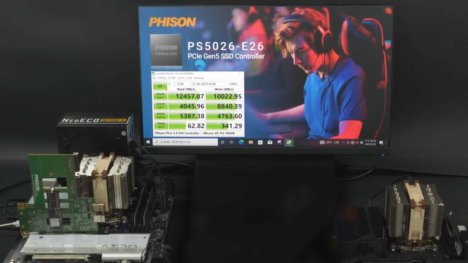 Zapněte si pásy - Phison ukázal nové SSD na platformě PCIe 5.0 svištící přes 10 000 MB/s