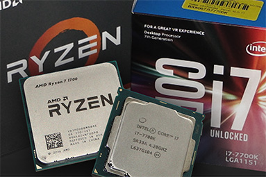 AMD Ryzen 7 1700 proti Core i7-7700K – s takty nadoraz