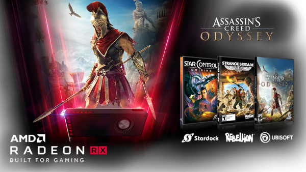 Kupte si grafiku AMD Radeon a získejte hry Assassin's Creed Odyssey, Star Control: Origins a Strange Brigade zdarma 