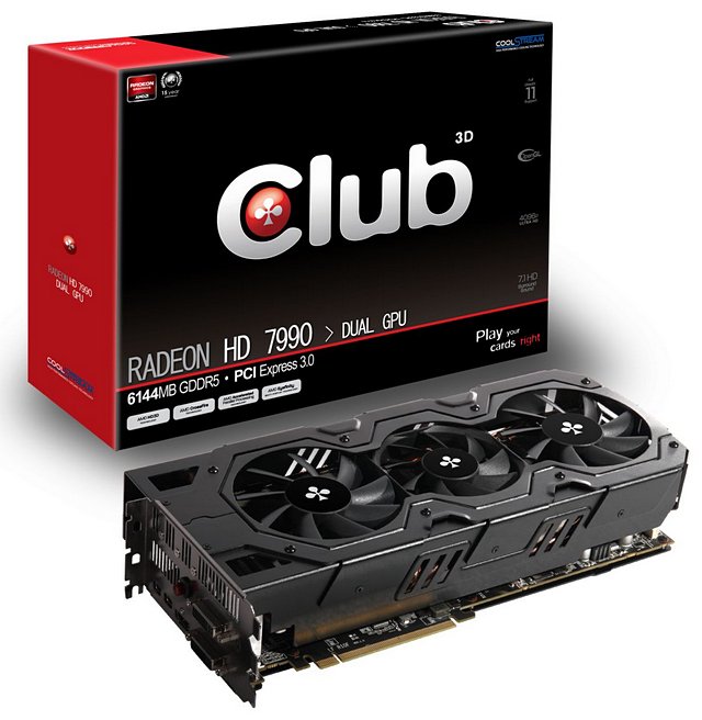 Club3D uvádí dvoučipový Radeon HD 7990 s 6 GB grafické paměti