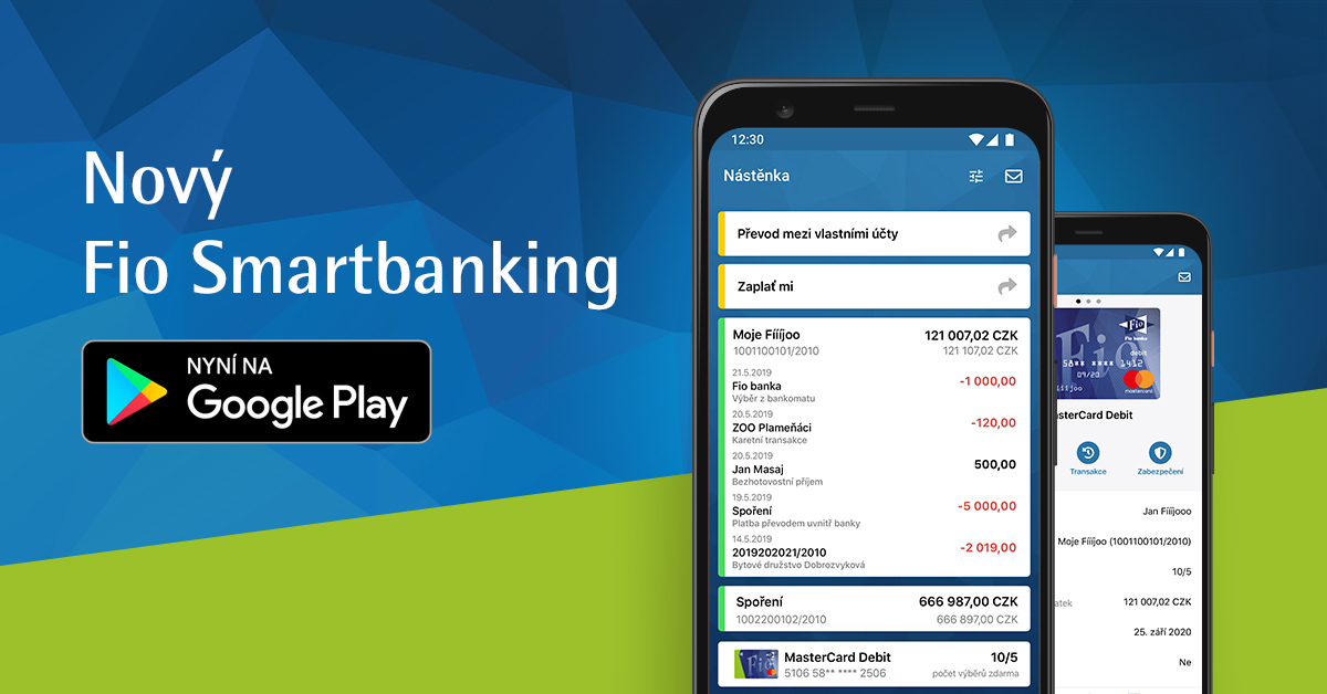 Fio banka vydala novou aplikaci pro Android