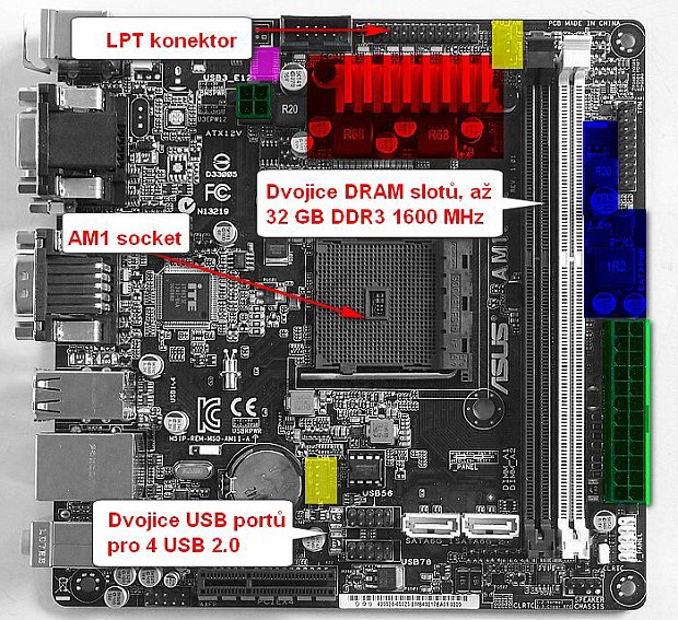 Nová platforma AMD AM1: Athlon X4 5150 a deska Asus AM1I-A