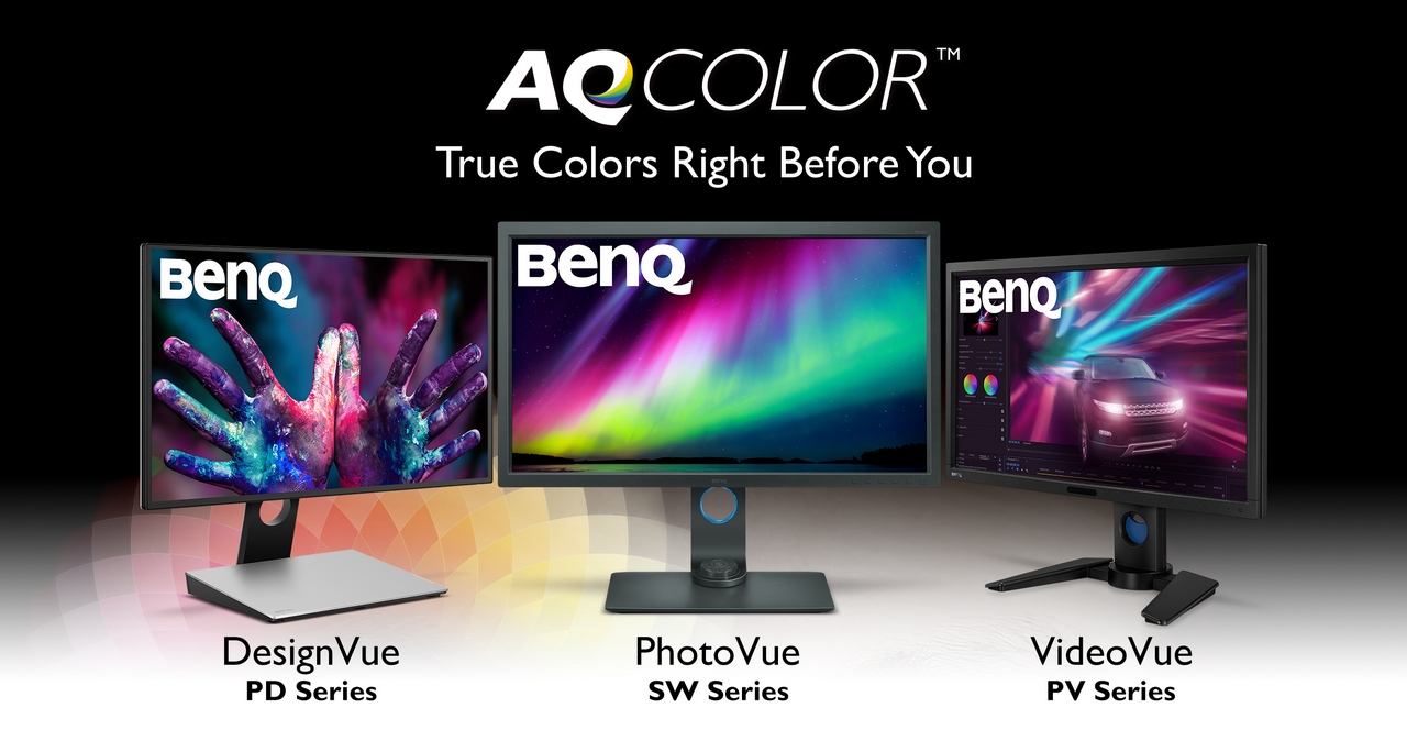 BenQ integruje AQCOLOR do svých profesionálních monitorů