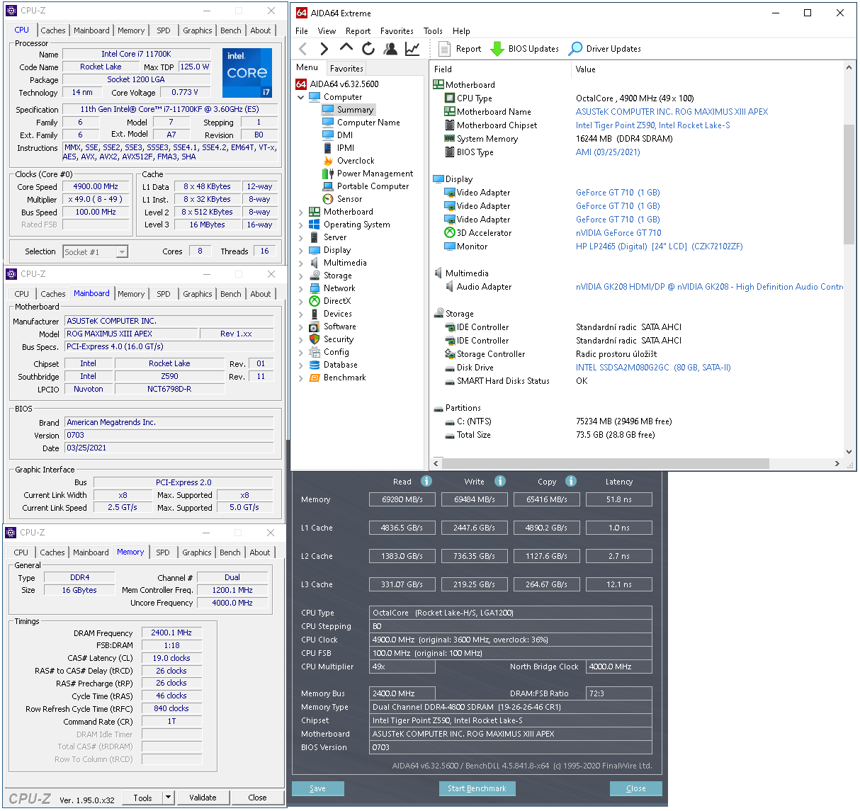 Asus Maximus XIII APEX: Krotíme Core i7-11700KF undervolt