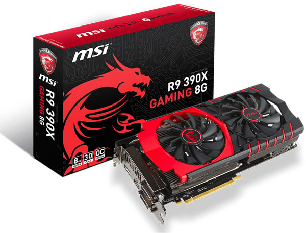 Grafická karta AMD Radeon R9 390X - MSI AMD R9 390X GAMING 8G