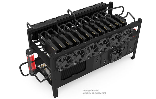 Alphacool zahajuje prodej Mining Rig 12 - otevřené skříně pro těžaře kryptoměn