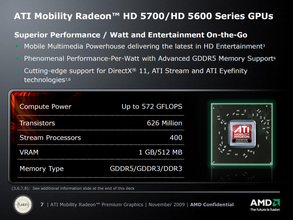 Mobilní Radeony HD 5000