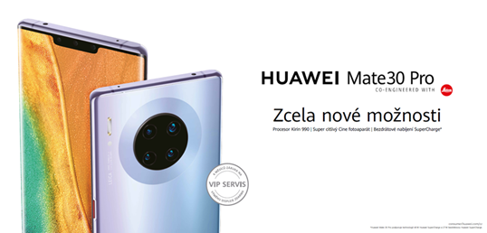 K Huawei Mate 30 Pro dostanete sluchátka FreeBuds 3 zdarma a Watch GT2 za korunu