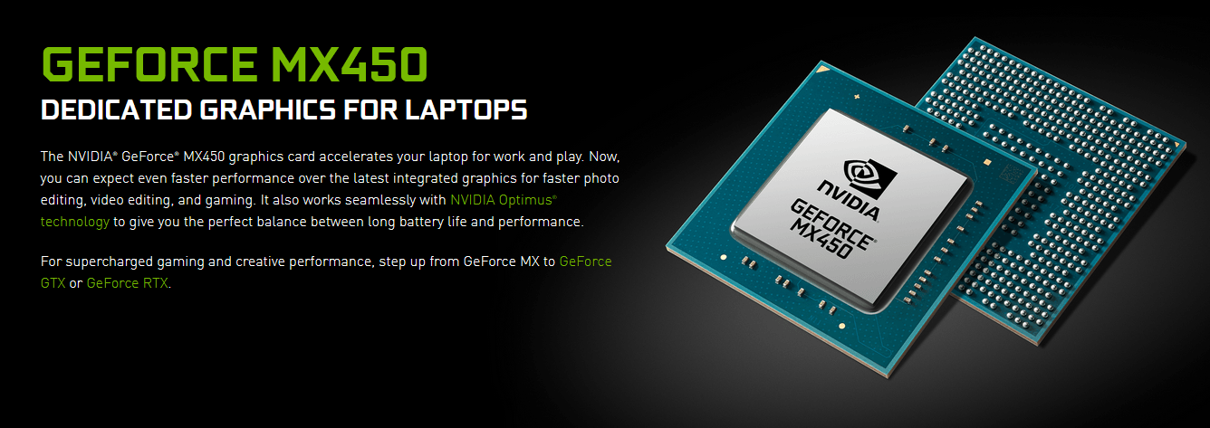 GeForce MX450 je první grafika s PCIe 4.0 pro notebooky