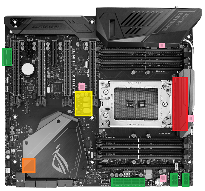 Asus X399 Zenith Extreme: Luxus pro AMD Threadripper