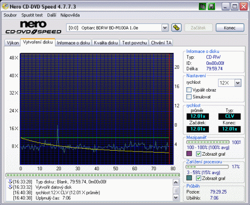 CD + DVD + Blu-ray mechanika Optiarc BD-M100A