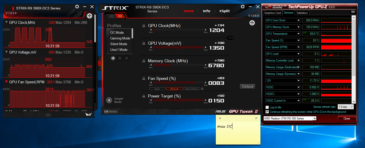 Taktujeme ASUS STRIX Radeon R9 390X DC3OC