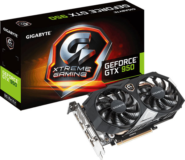 Grafická karta nVidia GTX 950 – GIGABYTE GV-N950XTREME-2GD