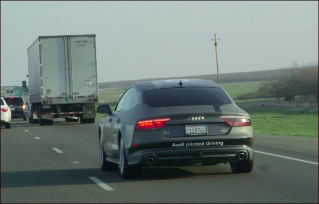 Automobil Audi A7 odjel více než 900 km řízený pouze autopilotem