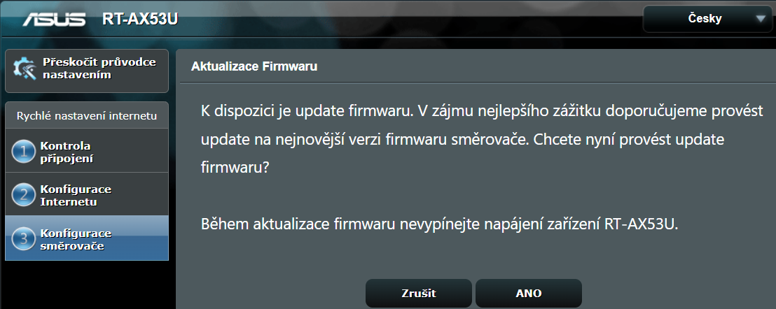 Aktualizace firmware