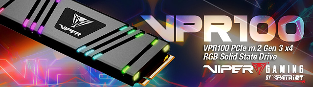 Viper VPR100 1 TB: TLC SSD disk s RGB osvětlením