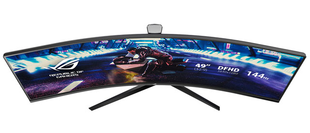 Asus odhalil "ultra-širokoúhlý "zakřivený 4K HDR monitor ROG Strix pro hráče s 49" úhlopříčkou 