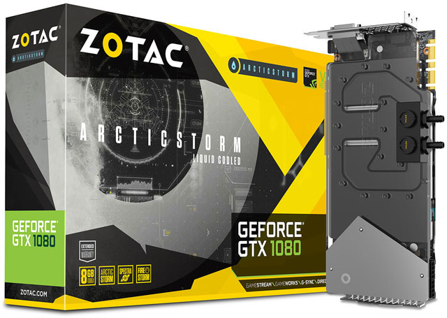 Zotac odhalil špičkovou grafiku GeForce GTX 1080 Arctic Storm s blokem vodního chlazení