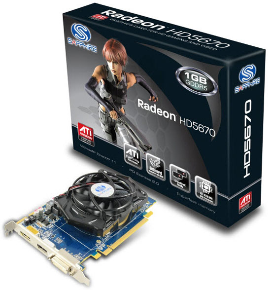 Sapphire uvádí novou řadu karet ATI Radeon HD 5670