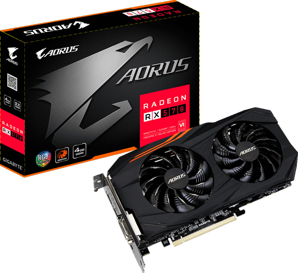 Grafická karta AMD Radeon RX 570 - GIGABYTE Radeon RX 570 AORUS