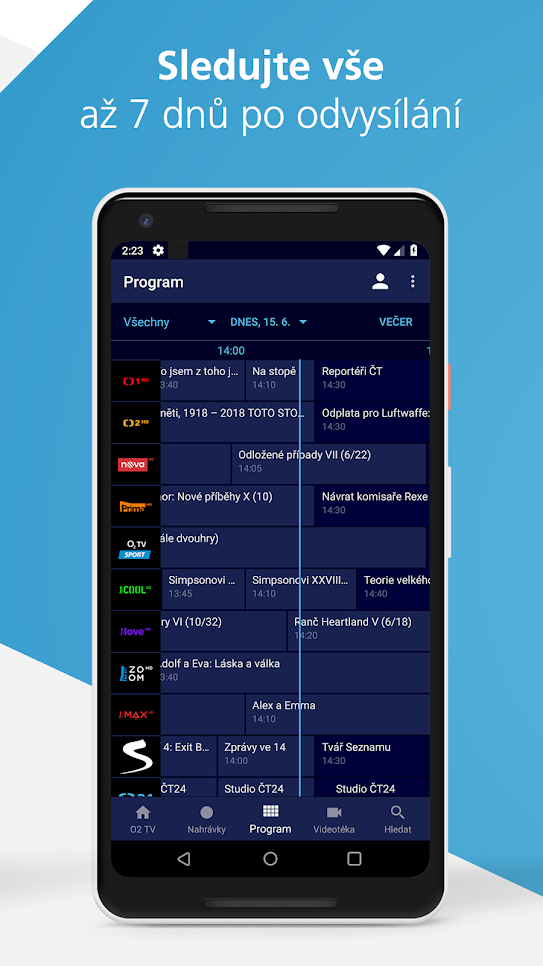 O2 TV dostalo novou mobilní aplikaci se sjednoceným rozhraním
