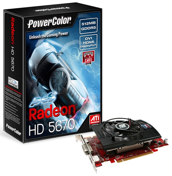 PowerColor představuje Radeon HD 5670 PCS+