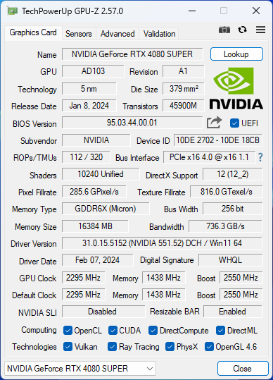 GeForce RTX 4080 Super Founders Edition: etalon od Nvidie v testu