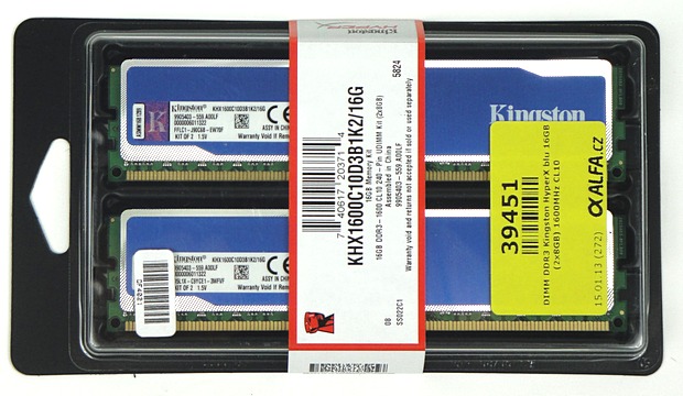 Velký srovnávací test DDR3 pamětí s kapacitou 16 GB