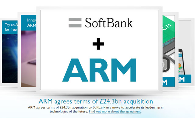 Japonský konglomerát SoftBank kupuje ARM za 32 miliard dolarů