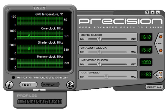 EVGA Precision 1.9.0 - na vlně vylepšeních