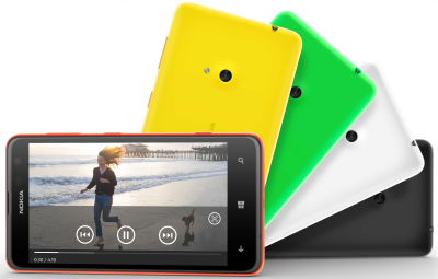 Nokia představila smartphone Lumia 625 s velkým 4,7" displejem