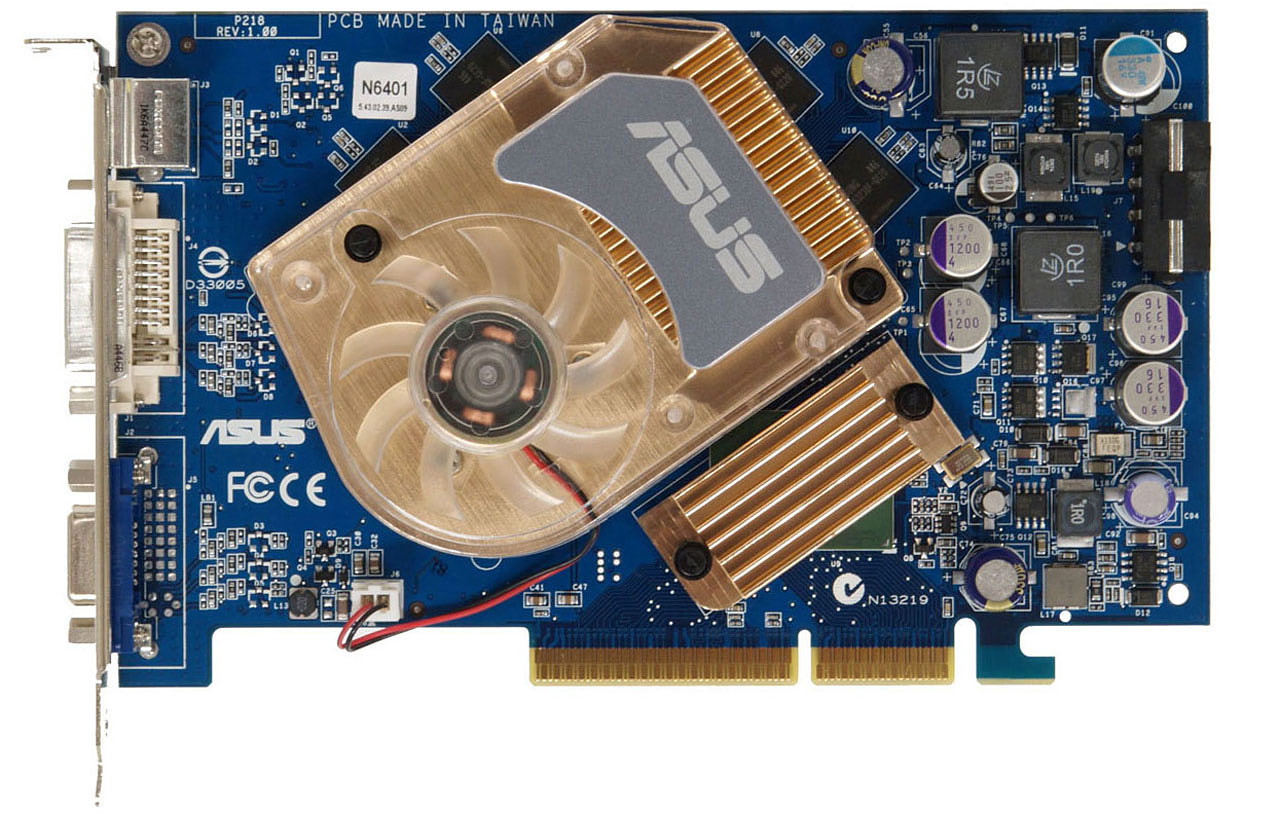 Trojice GeForce 6600GT pro AGP (2x Asus, Inno3D)