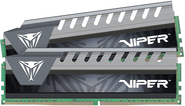 Paměťové moduly Patriot Viper Elite gray 2× 4 GB DDR4 2666