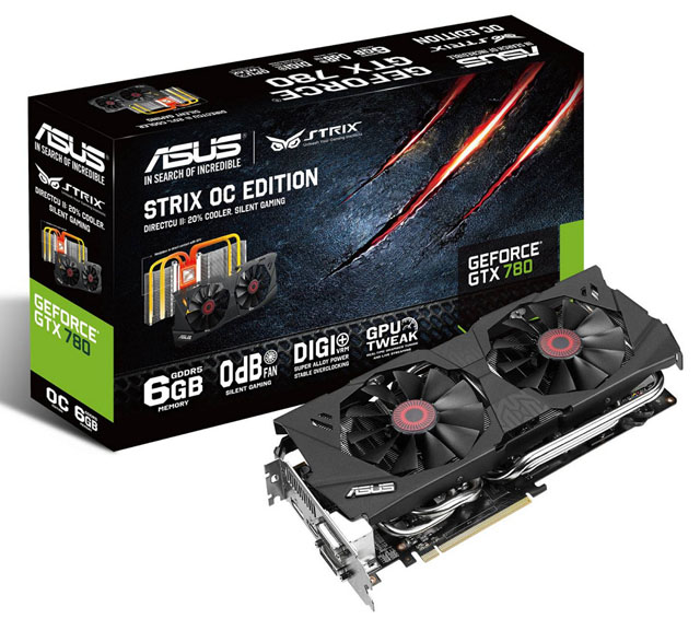 6 GB grafických pamětí a nulová hlučnost při nízké zátěži, to je GTX 780 STRIX od ASUS