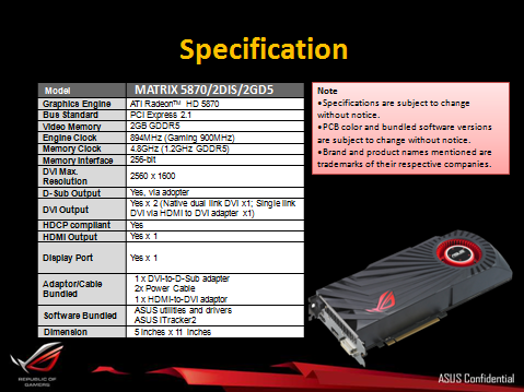 Asus Radeon HD 5870 Matrix — ultimátní predátor