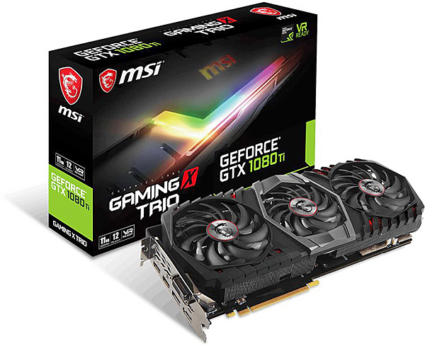 Grafická karta nVidia GeForce GTX 1080 Ti – MSI GeForce GTX 1080 Ti GAMING X TRIO 11G