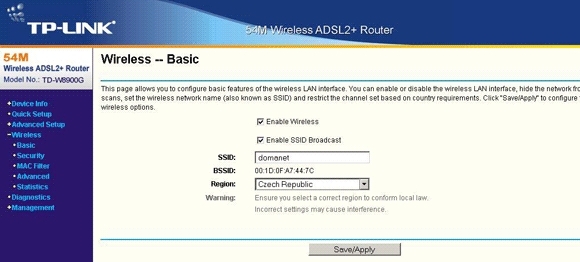 TP-LINK TD-W8900GB: ADSL2+ modem, router a WiFi v jednom