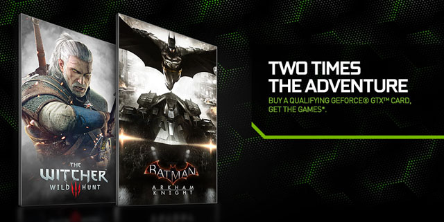 nVidia nabízí ke svým grafikám řady GeForce GTX 900 herní balíček s tituly Zaklínač 3 a Batman: Arkham Knight