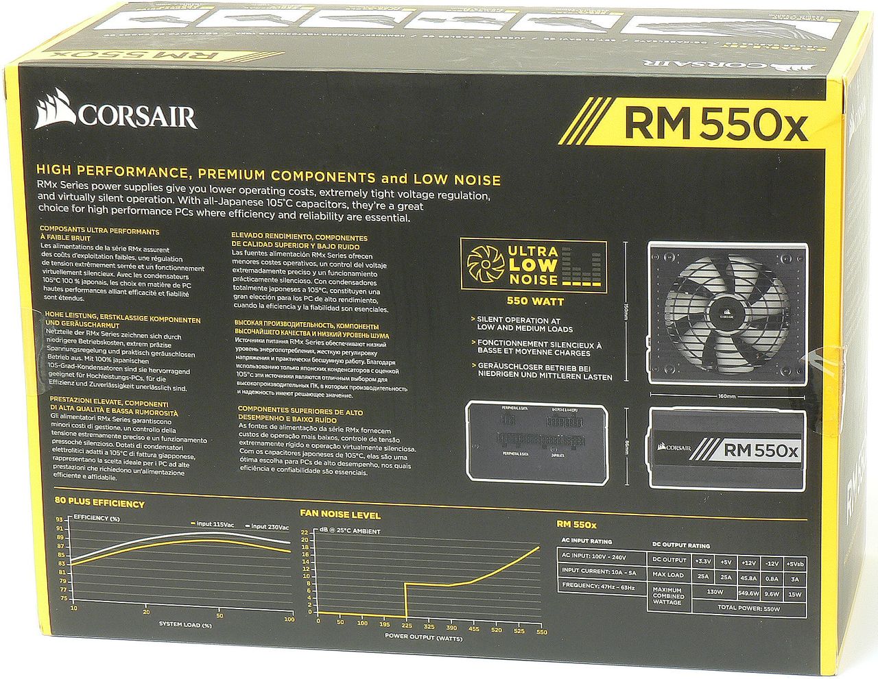 Corsair RM550x: nejnovější semi-pasivní zdroj od CWT 