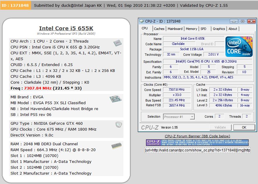 Procesor Intel Core i5 655K pracoval pod dusíkem na 7307 MHz!