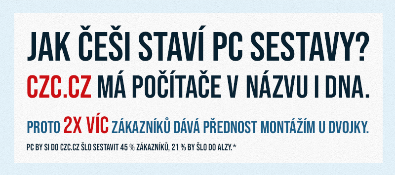 Jak Češi staví PC sestavy: dvě ze tří sestav s procesorem AMD