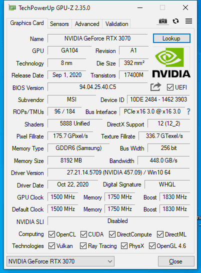 MSI GeForce RTX 3070 Gaming X Trio: síla a ticho v jednom