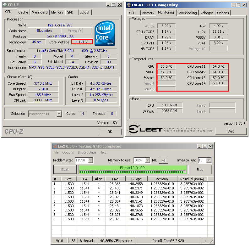 Intel Core i7 920 - Srovnání výrobních revizí C0 a D0