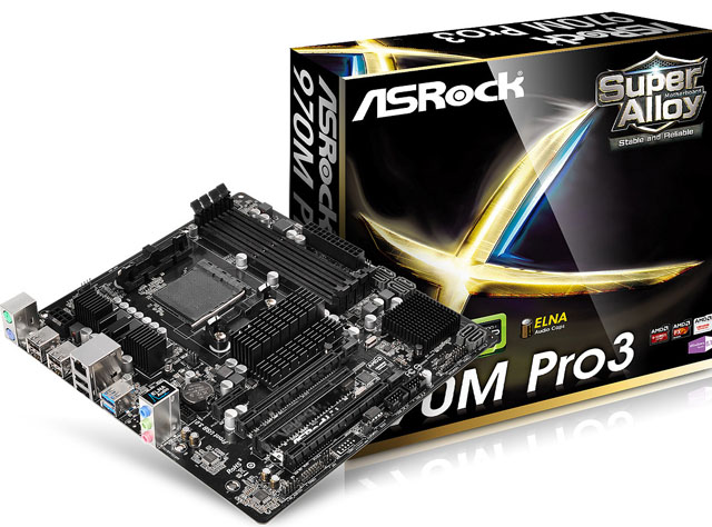 Firma ASRock zahajuje prodej nové micro-ATX základní desky 970M Pro3 s paticí AM3+ od AMD