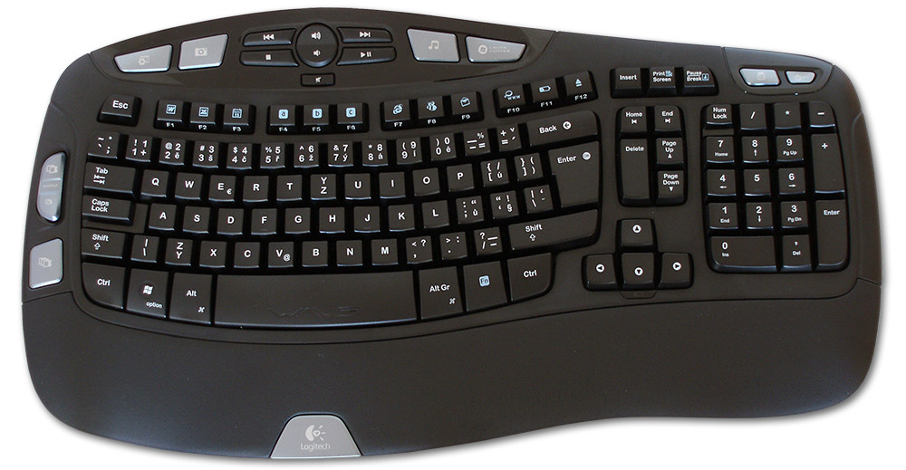 Logitech Wave Keyboard - ergonomie na nové vlně