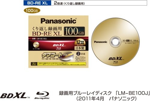 Panasonic má první 100GB přepisovatelný Blu-Ray disk