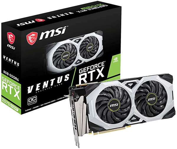 Grafická karta nVidia GeForce RTX 2070 Super – MSI GeForce RTX 2070 SUPER VENTUS OC