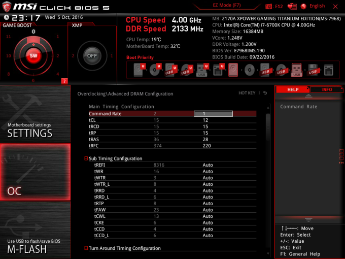 Skylake a MSI Z170A XPOWER Gaming Titanium Edition